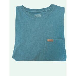 Pendleton Men's Bluish Green Crew Neck Pocket Tee Shirt